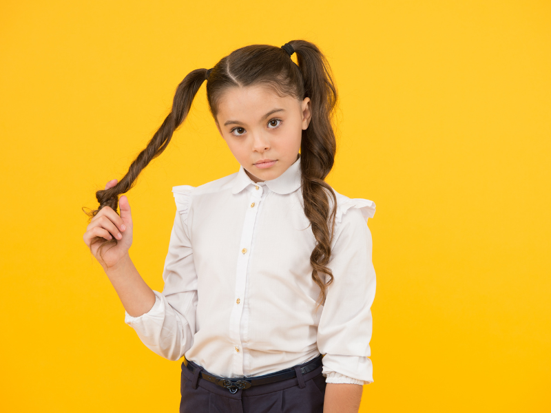 Does your child chew their hair or bite their nails? 